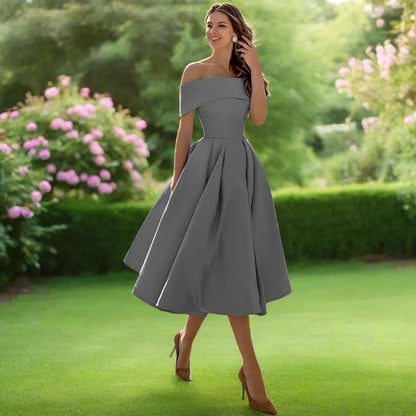 Trägerloses Midi-Kleid für Frauen – Elegantes Sommerkleid mit fließender Passform 6