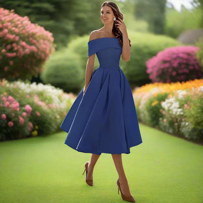 Trägerloses Midi-Kleid für Frauen – Elegantes Sommerkleid mit fließender Passform 9