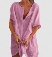 Elegantes Tunikakleid Damen – Sommerkleid für Jeden Anlass, Vielseitig und Schmeichelhaft, Perfekt für Warme Tage