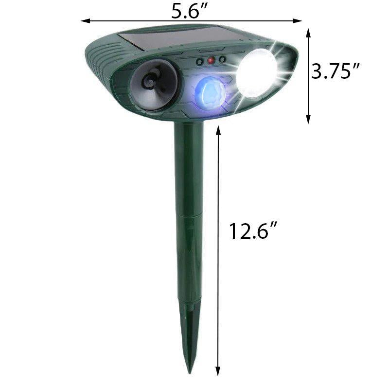 Ultraschall -Kaninchen -Repeller - Solar angetrieben und blinkendes Licht - Kaninchen loswerden 6