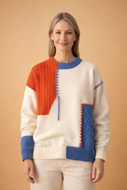 TONI | Unisex Patchwork Polotröja