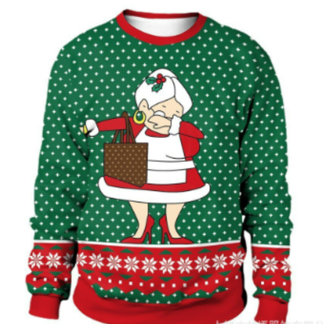 Unisex Weihnachts-Pullover Gemütlich Strickstoff Für Kalte Wintertage 2