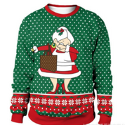 Unisex Weihnachts-Pullover Gemütlich Strickstoff Für Kalte Wintertage 2