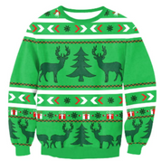 Unisex Weihnachts-Pullover Gemütlich Strickstoff Für Kalte Wintertage 4