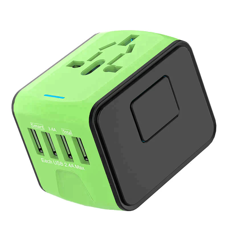 Universeller Reiseadapter Mit 4 Steckertypen Und Intelligenter USB-Ladefunktion Für Sicheren Gebrauch Weltweit 6