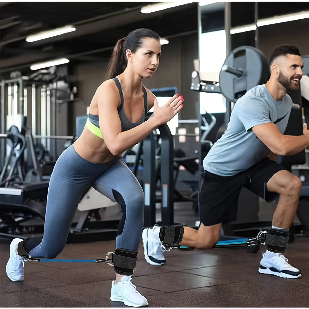 Verstellbare Knöchelriemen – Perfekt für das Po- und Beintraining zu Hause 3