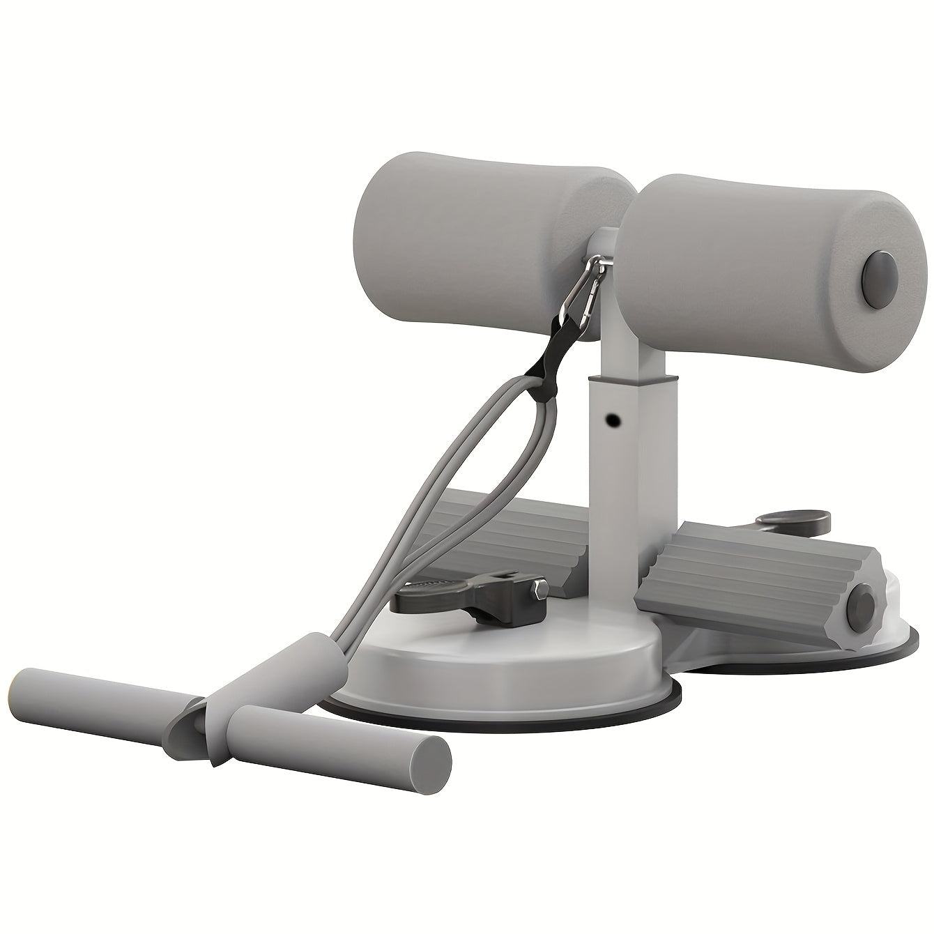 Verstellbarer Bauchmuskeltrainer mit doppelten Saugnäpfen – ideal für Heimfitness und Core-Training 0