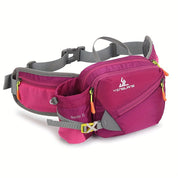 Vielseitige Laufgürteltasche mit Flaschenhalter – Strapazierfähiges Nylon mit Reißverschlüssen für Wanderungen und Marathonläufe. 3