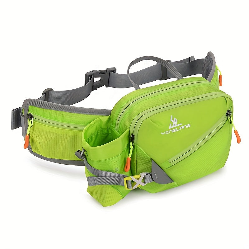Vielseitige Laufgürteltasche mit Flaschenhalter – Strapazierfähiges Nylon mit Reißverschlüssen für Wanderungen und Marathonläufe. 7