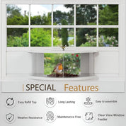 Vogelfutterhaus Mit Reflexionsfreiem Panoramafenster Für Fenster 27-28 Zoll – Ideal Für Vogelbeobachtung Zuhause 1