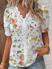 BOHO | Blus med blommönster