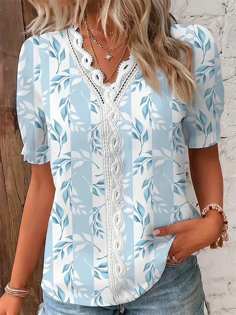 BOHO | Blus med blommönster