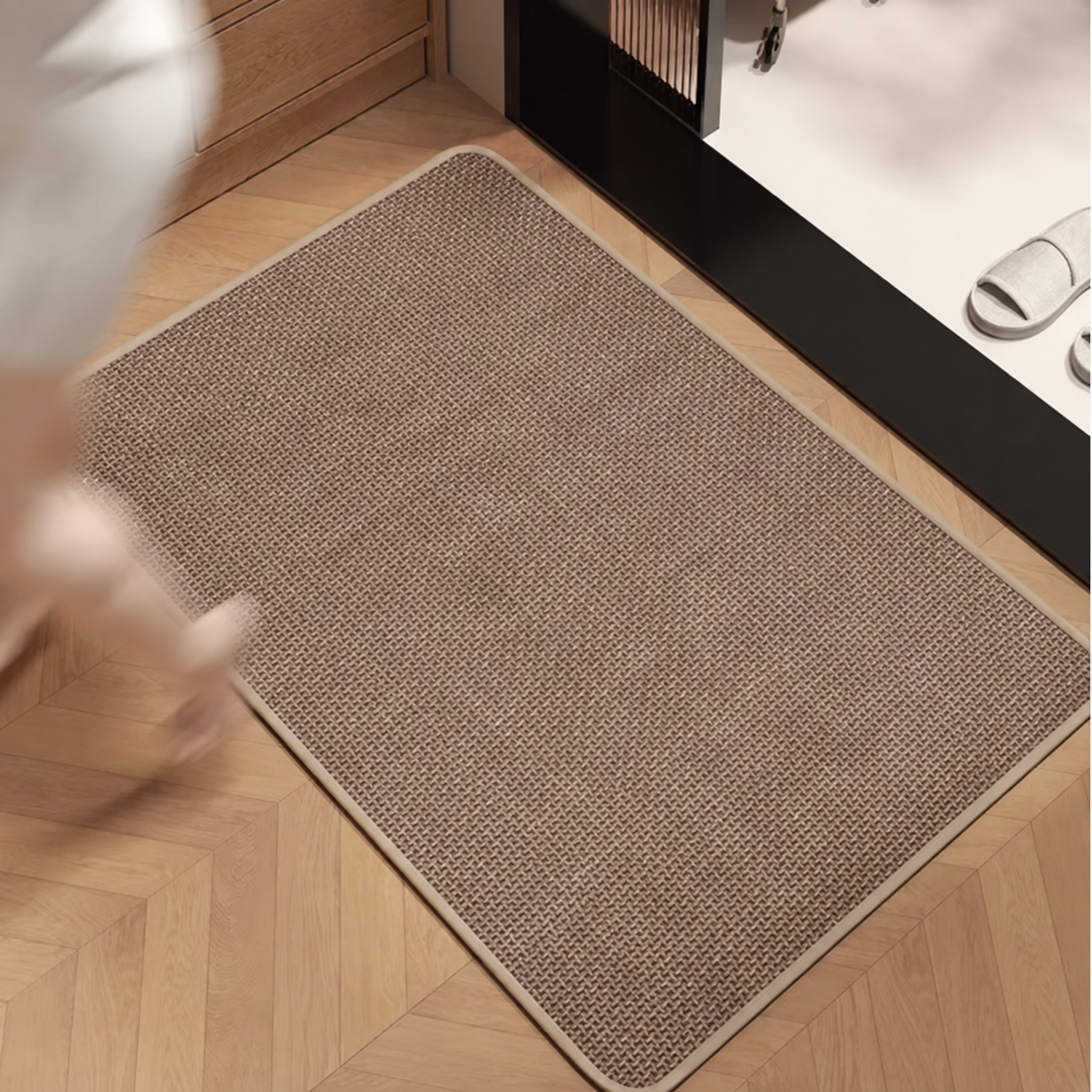 Vävda dörrmattor för inomhusbruk, maskintvättbara