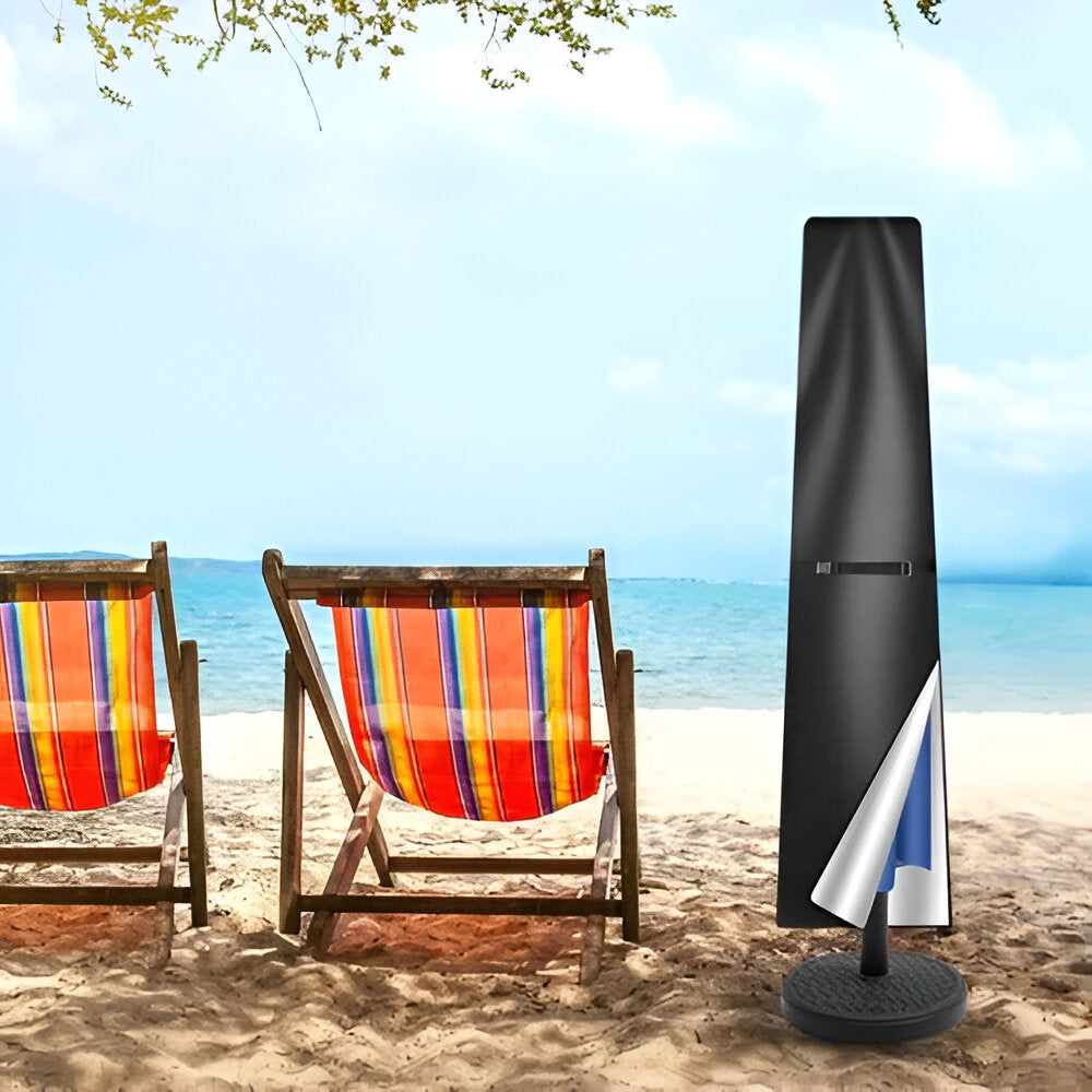 Wasserdichte Sonnenschirmabdeckung mit Teleskopstange – Schutz vor Regen und UV-Strahlen für Garten und Terrasse 3