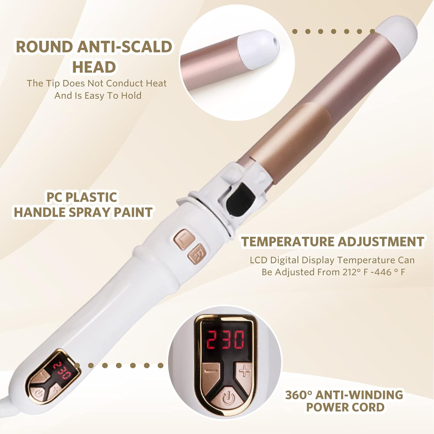 WaveLuxe | Doppel-Lockenstab und Haartrockner für müheloses Salon-Styling zu Hause 3