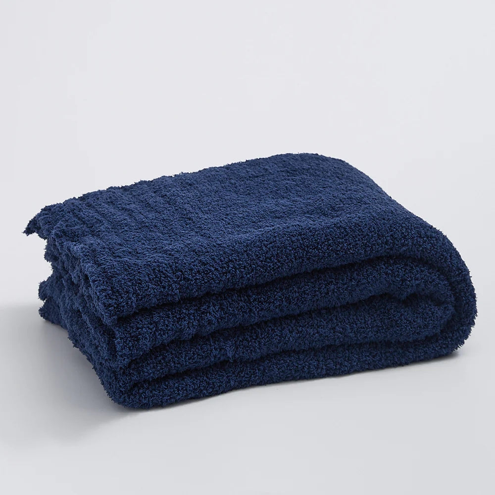 Weiche Minimalistische Strickdecke für Komfort und Stil 0