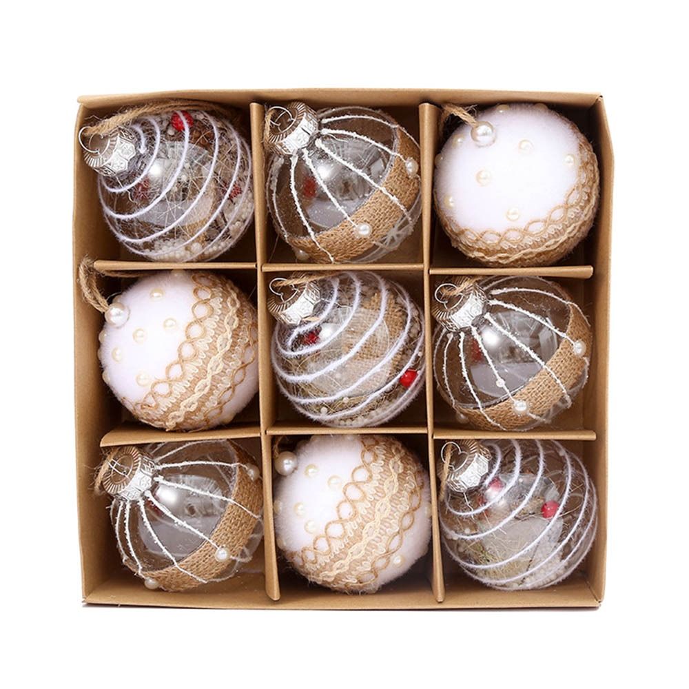 Weihnachtsbaumschmuck | Dekorative Hängekugeln für die Weihnachtsdekoration 0