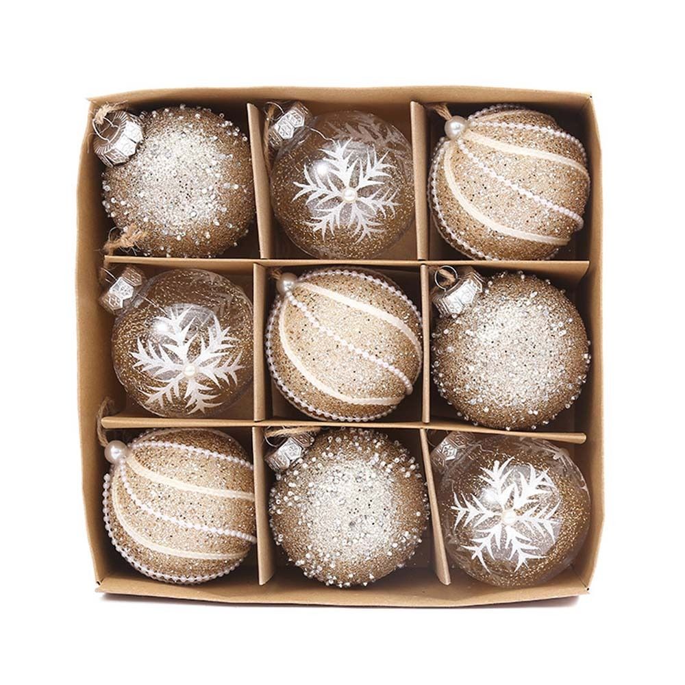 Weihnachtsbaumschmuck | Dekorative Hängekugeln für die Weihnachtsdekoration 4