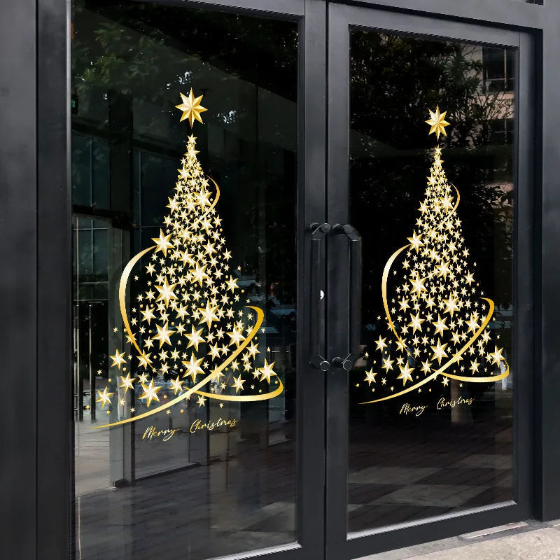 Weihnachtsdeko-Sticks | Party-Fensteraufkleber für festliche Stimmung 1