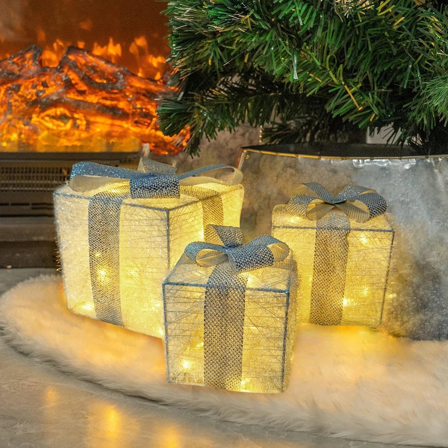 Weihnachtsgeschenke | LED-Geschenkbox-Lichterkette 0
