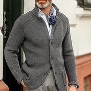 Mason | Stylisher Herrenpullover mit Knopfmuster