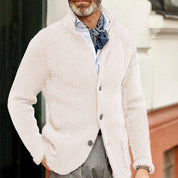 Mason | Stylisher Herrenpullover mit Knopfmuster