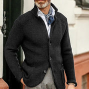 Mason | Stylisher Herrenpullover mit Knopfmuster