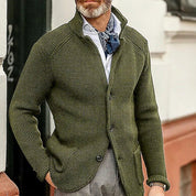 Mason | Stylisher Herrenpullover mit Knopfmuster