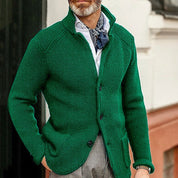 Mason | Stylisher Herrenpullover mit Knopfmuster
