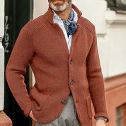 Mason | Stylisher Herrenpullover mit Knopfmuster