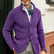 Mason | Stylisher Herrenpullover mit Knopfmuster