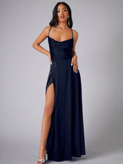 Elegantes Maxikleid für Damen – Sommerliches Kleid mit Schlitz für besondere Anlässe