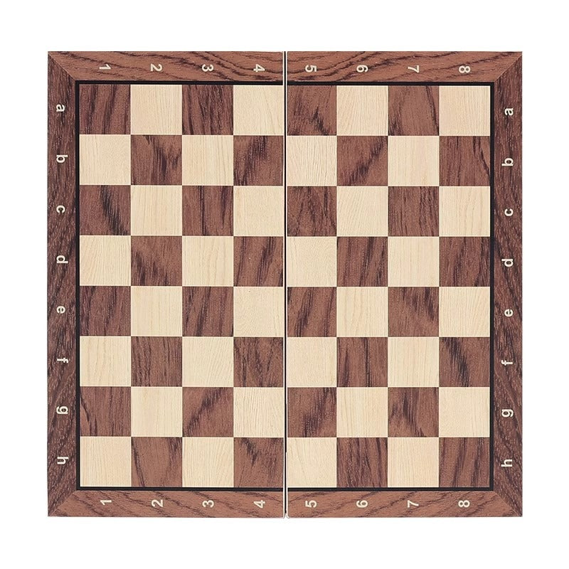 Strategio – Faltbares Schachspiel aus Holz mit Filzspielbrett