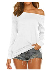 Cassey | Schlichtes langärmliges T-Shirt
