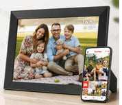 10.1-tums WiFi digital fotoram med 1080p HD-pekskärm