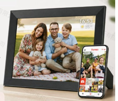 10.1-tums WiFi digital fotoram med 1080p HD-pekskärm