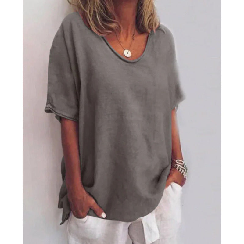 Iris | Vielseitiges Damen V-Ausschnitt-Shirt