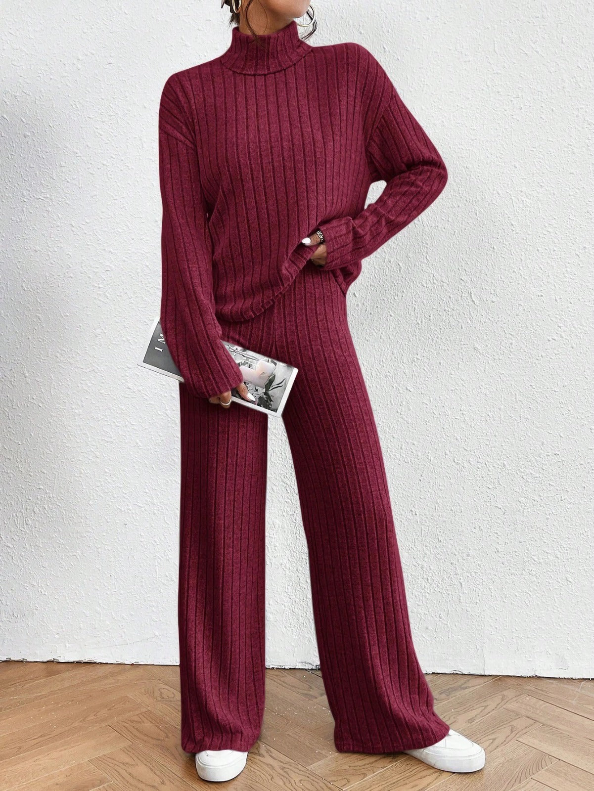 ASHLEY | Tvådelad stickad outfit