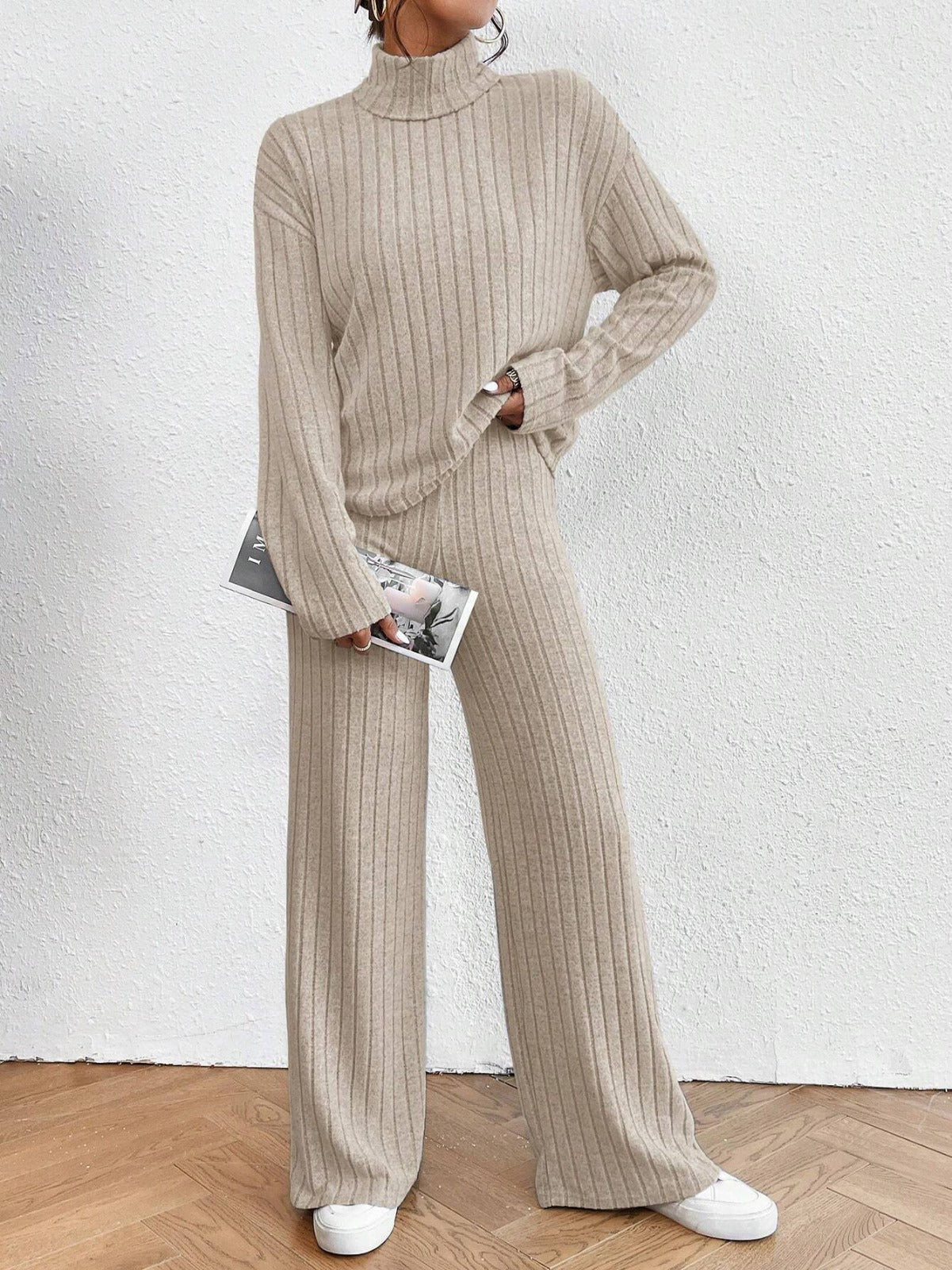 ASHLEY | Tvådelad stickad outfit