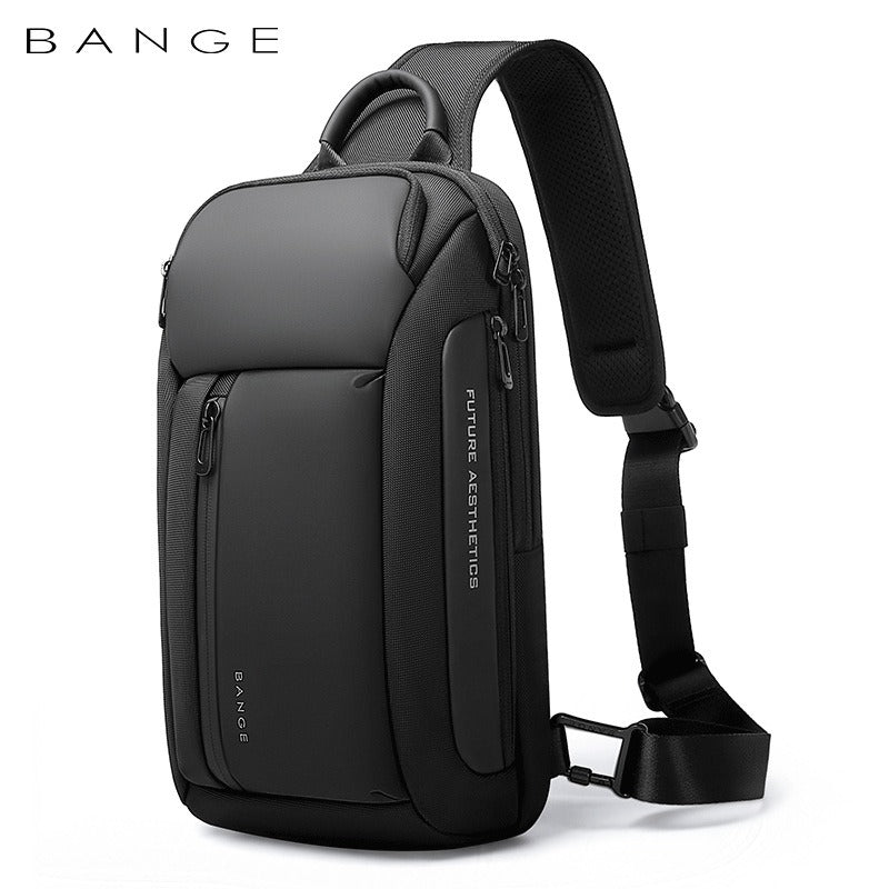 BANGE smart affärslaptop-ryggsäck, vattentät, för 15,6-17,3 tums laptops med 3.0 USB-laddningsport för män och kvinnor