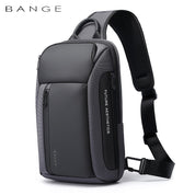 BANGE smart affärslaptop-ryggsäck, vattentät, för 15,6-17,3 tums laptops med 3.0 USB-laddningsport för män och kvinnor