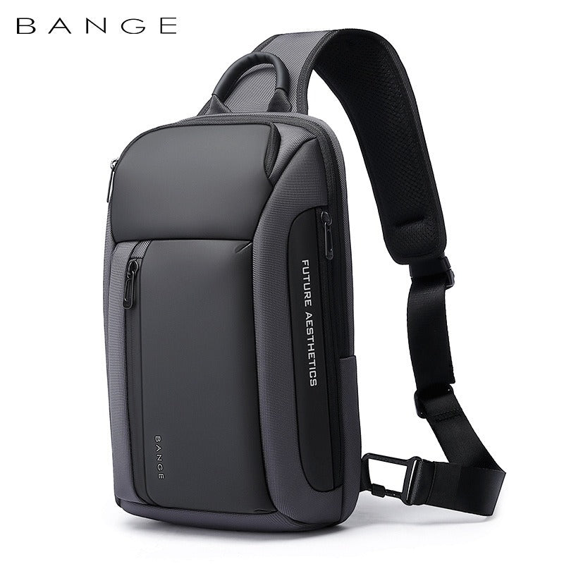 BANGE smart affärslaptop-ryggsäck, vattentät, för 15,6-17,3 tums laptops med 3.0 USB-laddningsport för män och kvinnor