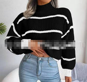 Ellen | Elegant polotröja med randmönster för damer