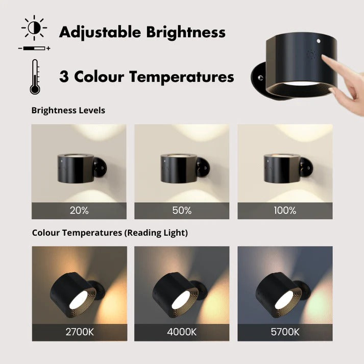 Wiederaufladbare LED-Wandleuchte 4