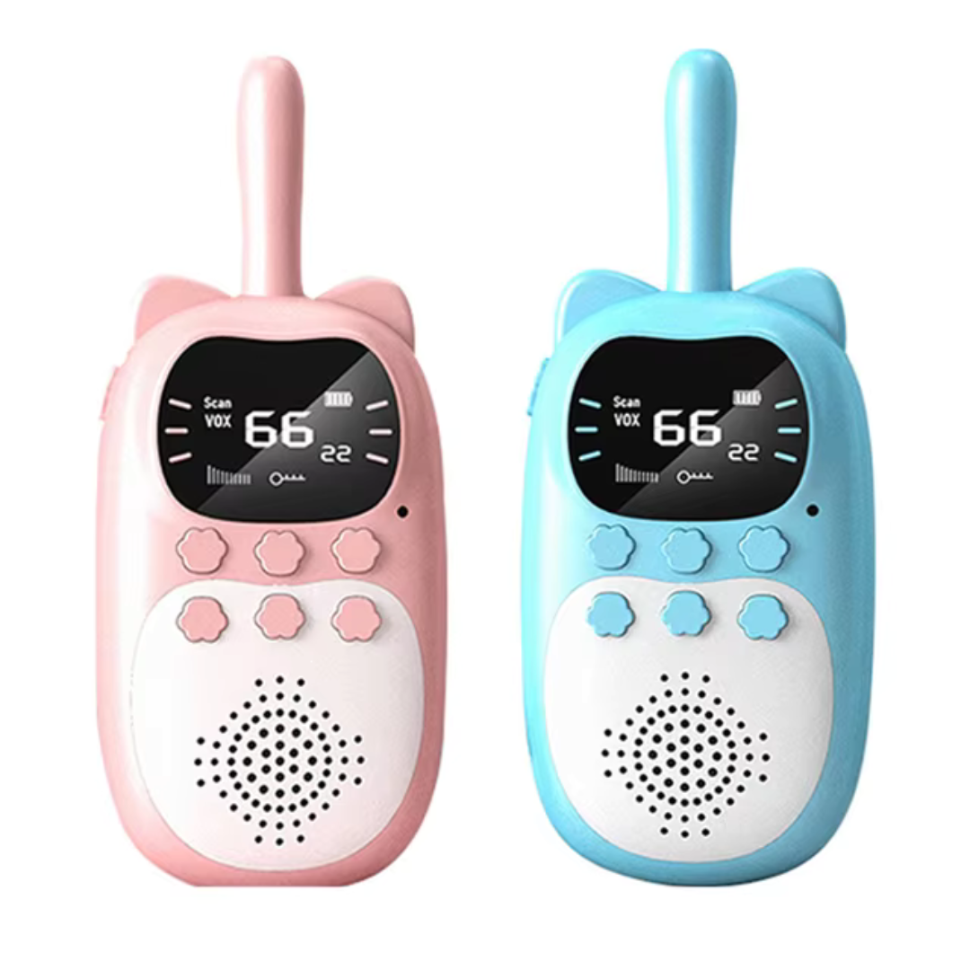Wiederaufladbare Walkie-Talkies für Kinder – Große Reichweite 3 km, robustes Design mit leuchtenden Farben 2