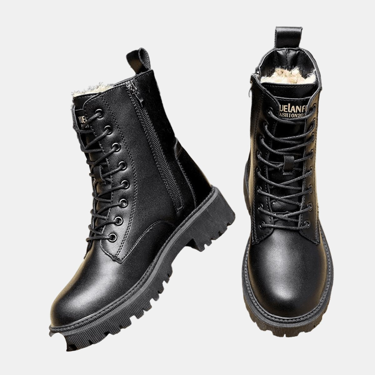 Winterstiefeletten Damen mit Orthopedic Arch Support – Gefütterte Schnürstiefeletten für Kalte Tage, Stilvoll & Bequem 2