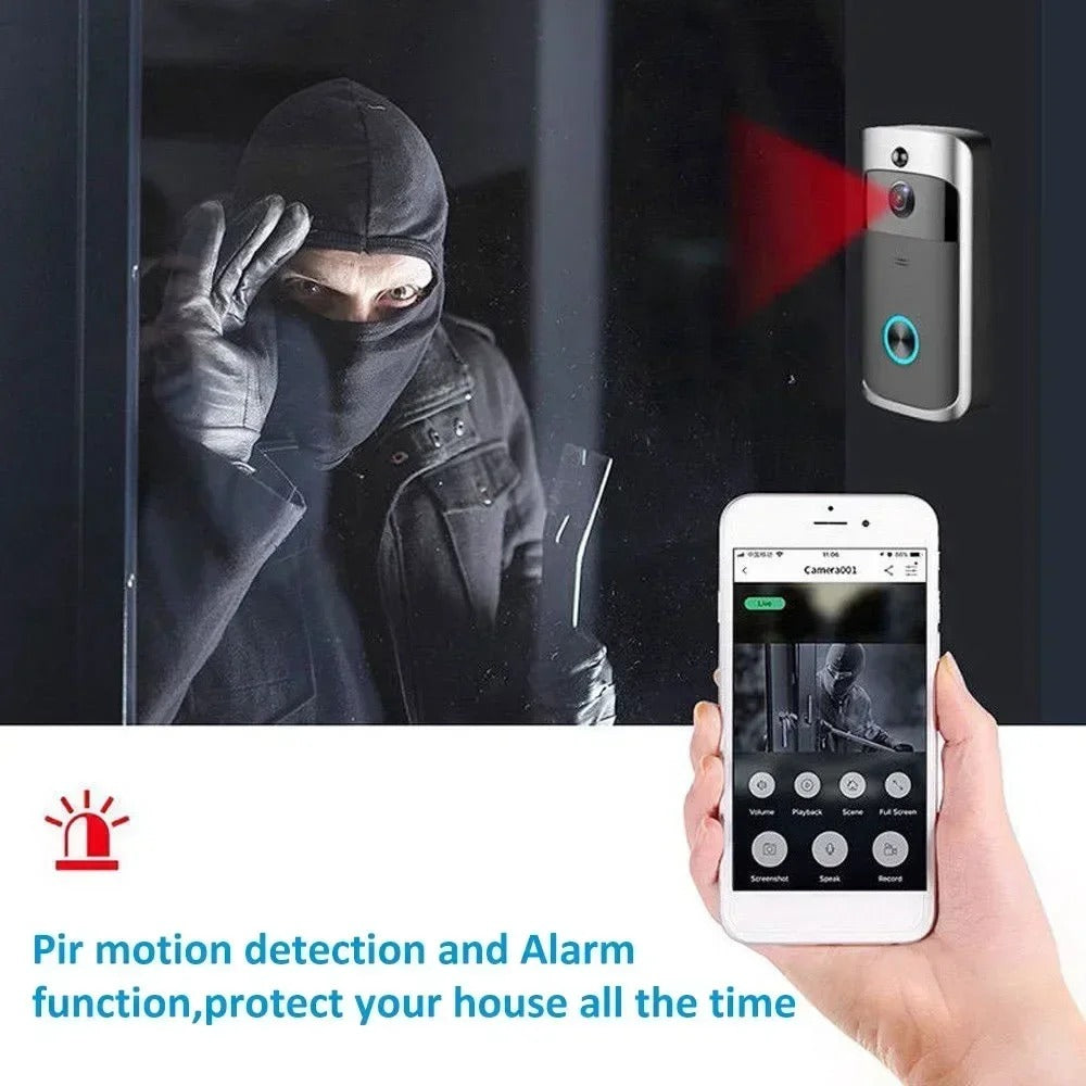Wireless HD WiFi Video Türklingel - Nachtsicht und cordless Intercom 2