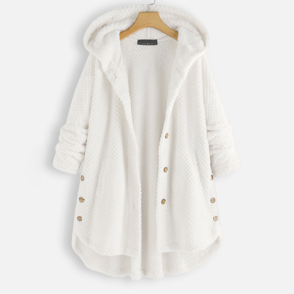 ALEXIS | Unisex vinter vändbar fleecejacka med huva