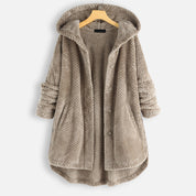 ALEXIS | Unisex vinter vändbar fleecejacka med huva