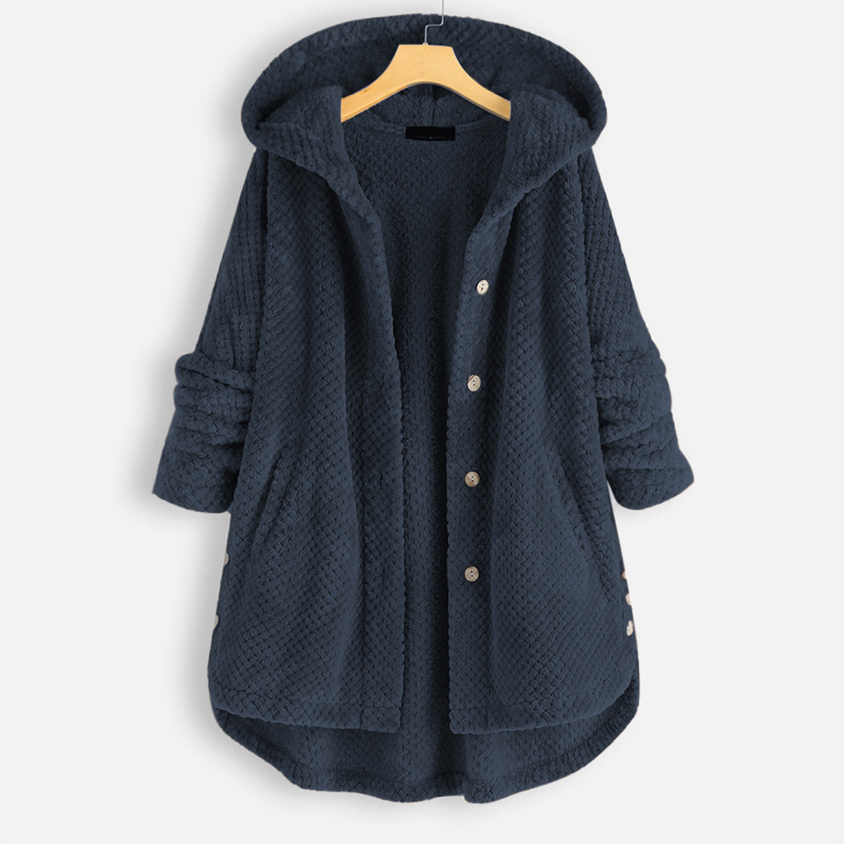 ALEXIS | Unisex vinter vändbar fleecejacka med huva